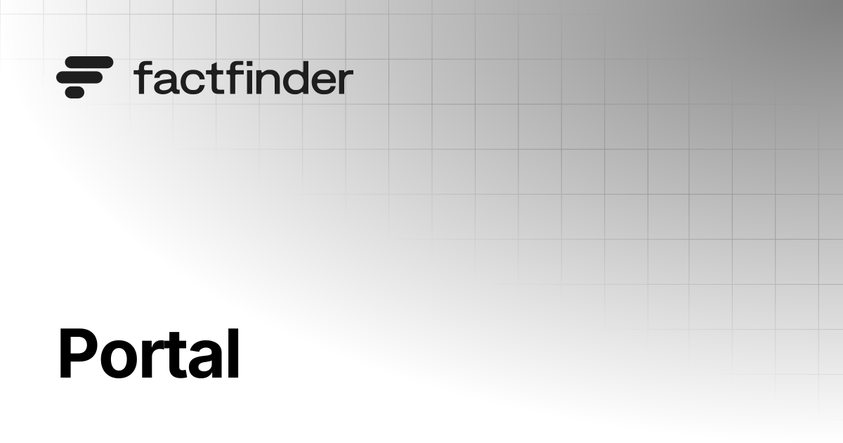 Portal | FactFinder Docs